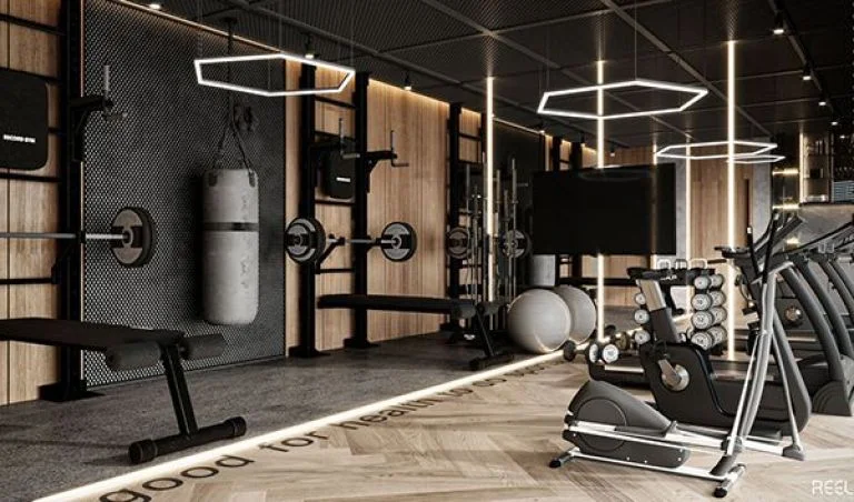 Fully Equipped Modern Fitness Gym at Birla Taranya Airoli