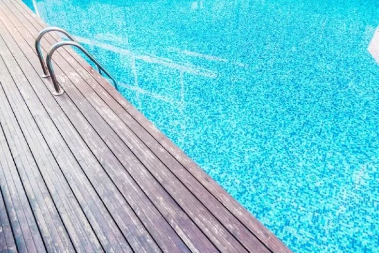 Resort Style Swimming Pool with Sun Deck at Birla Taranya Airoli
