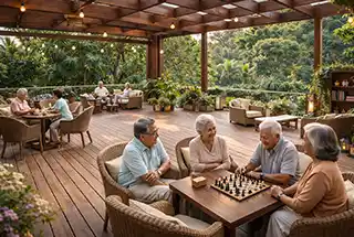 Senior Citizen Deck at Delta Palm Beach