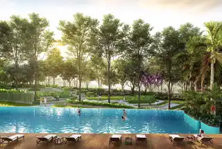 Resort Style Swimming Pool at Godrej City Panvel