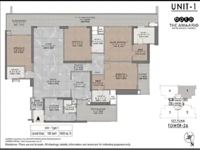 3 BHK Floor Plan Layout