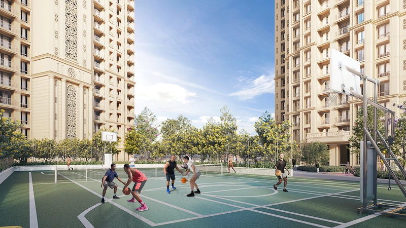 Professional Basketball Court at Hiranandani Fortune City Panvel