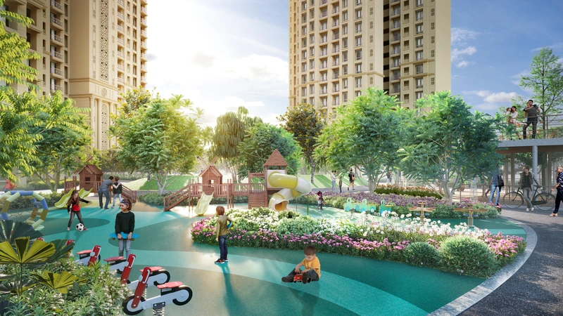 Safe Children's Outdoor Play Area at Hiranandani Fortune City