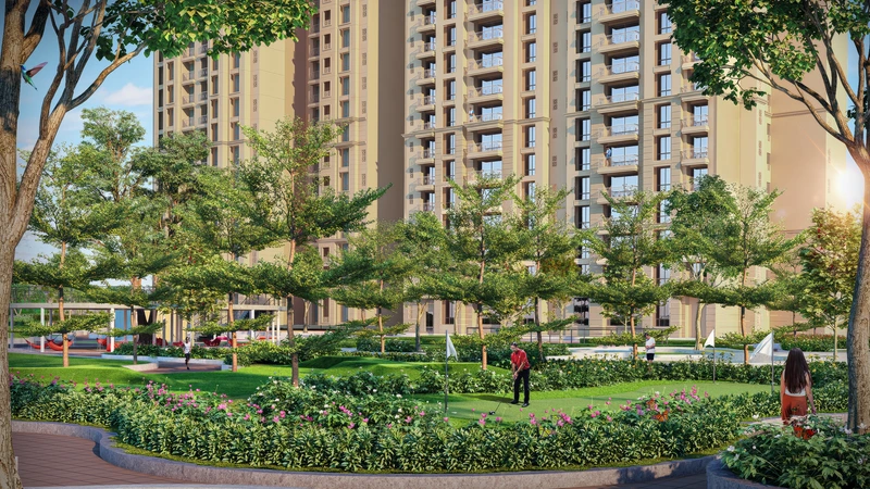 Executive Putting Golf Turf at Hiranandani Fortune City Panvel