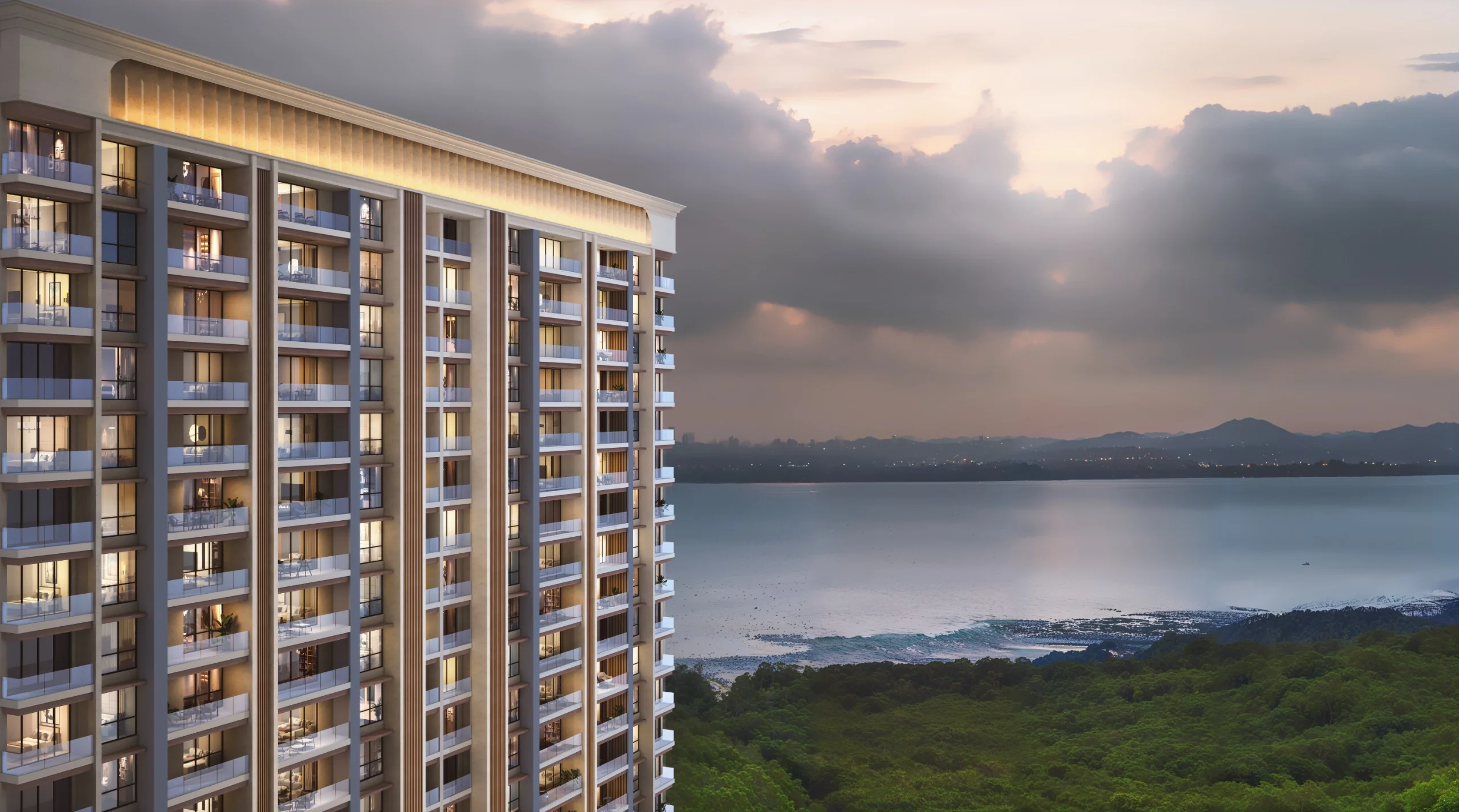 Sai Codename Green Gold Nerul Facade View