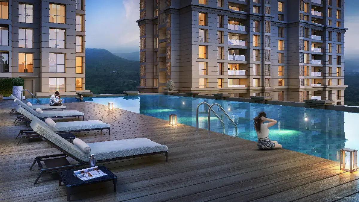 Shreeji Divine Kharghar Evening View of Towers