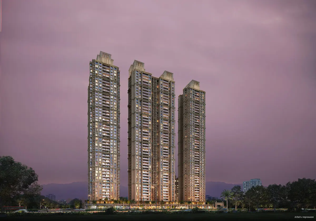 Shreeji Divine Kharghar Podium & Tower Render