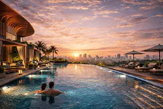 Resort Style Swimming Pool at Today Citadil Juinagar
