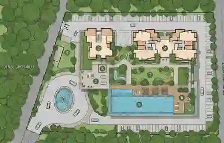 Today Citadil Juinagar 2+2 Jodi Floor Plan Layout