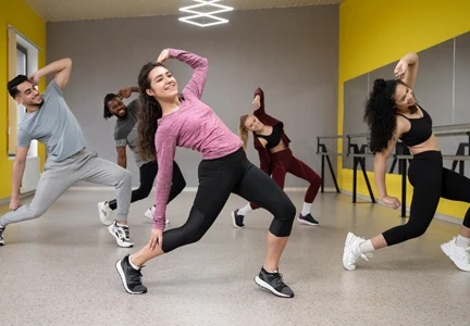 Aerobics and Zumba fitness studio