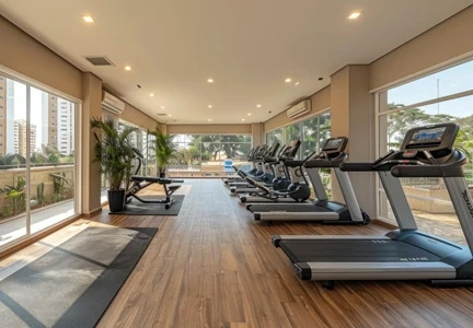 Modern fitness centre and gymnasium
